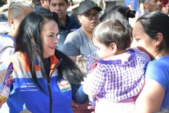 En el cuartel de la alcaldesa de Azcapotzalco, Margarita Saldaña, hay bastante buen ánimo con vistas a su posible reelección, sobre todo por los resultados que reporta. FOTO: Alcaldía Azcapotzalco