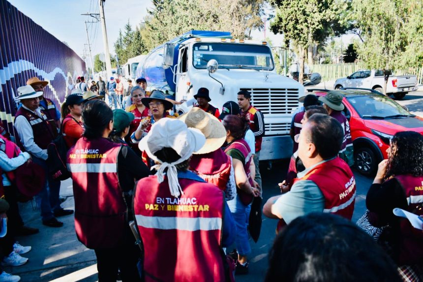 Alcaldía Tláhuac pone en marcha operativo emergente de distribución de agua