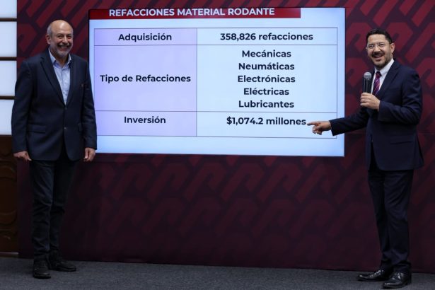 El Jefe de Gobierno indicó que también se adquieren 30 mil lámparas, más de mil 500 torniquetes, más de 12 mil aisladores para barras guía, 26 grúas, 18 escaleras eléctricas, entre otros. FOTO: GCDMX