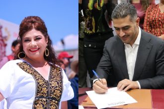 Durante la primera semana después de que Omar García Harfuch anunció su decisión de contender por la candidatura de Morena a la Jefatura de Gobierno de la CDMX ha tenido la misma actividad seis días: “agenda privada”. FOTO: X / Brugada - X / Harfuch