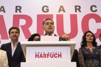 Omar García Harfuch anunció que competirá por la candidatura de Morena para la Jefatura de Gobierno de la Ciudad de México en la elección del 2024. FOTO: ESPECIAL