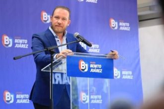 El alcalde de la Benito Juárez y aspirante a la candidatura de oposición para la Jefatura de Gobierno de la CDMX, Santiago Taboada criticó que el Gobierno de la Ciudad de México no transparente la información respecto al gasto de la reparación de la Línea 9 del Metro. FOTO: Especial