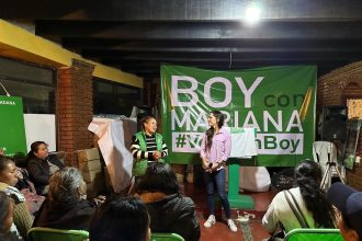 La aspirante del Partido Verde a la candidatura para la Jefatura de Gobierno de la Ciudad de México Mariana Boy solicitó el apoyo de los habitantes de la Alcaldía de Tlalpan para continuar con el proyecto de la llamada 4T. FOTO: Especial