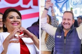 Si algo queda claro en el arranque real de las precampañas por la Jefatura de Gobierno de la Ciudad de México es que la morenista Clara Brugada y el aliancista Santiago Taboada arrancan ya con raspones y abolladuras más o menos iguales cada uno. FOTO: X / Brugada – X / Taboada