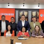 El PRI le dio ayer el “tiro de gracia”, pues su líder nacional, Alejandro Moreno Alito cerró filas con los ocho diputados priístas en el Congreso de la Ciudad de México, y acordaron todos votar en bloque contra Godoy. FOTO: PRI