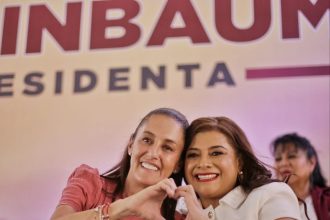 Medio mundo se preguntaba: ¿Como para qué Claudia Sheinbaum menciona en un mitin con Clara Brugada, que Omar García Harfuch no pudo asistir? FOTO: Especial