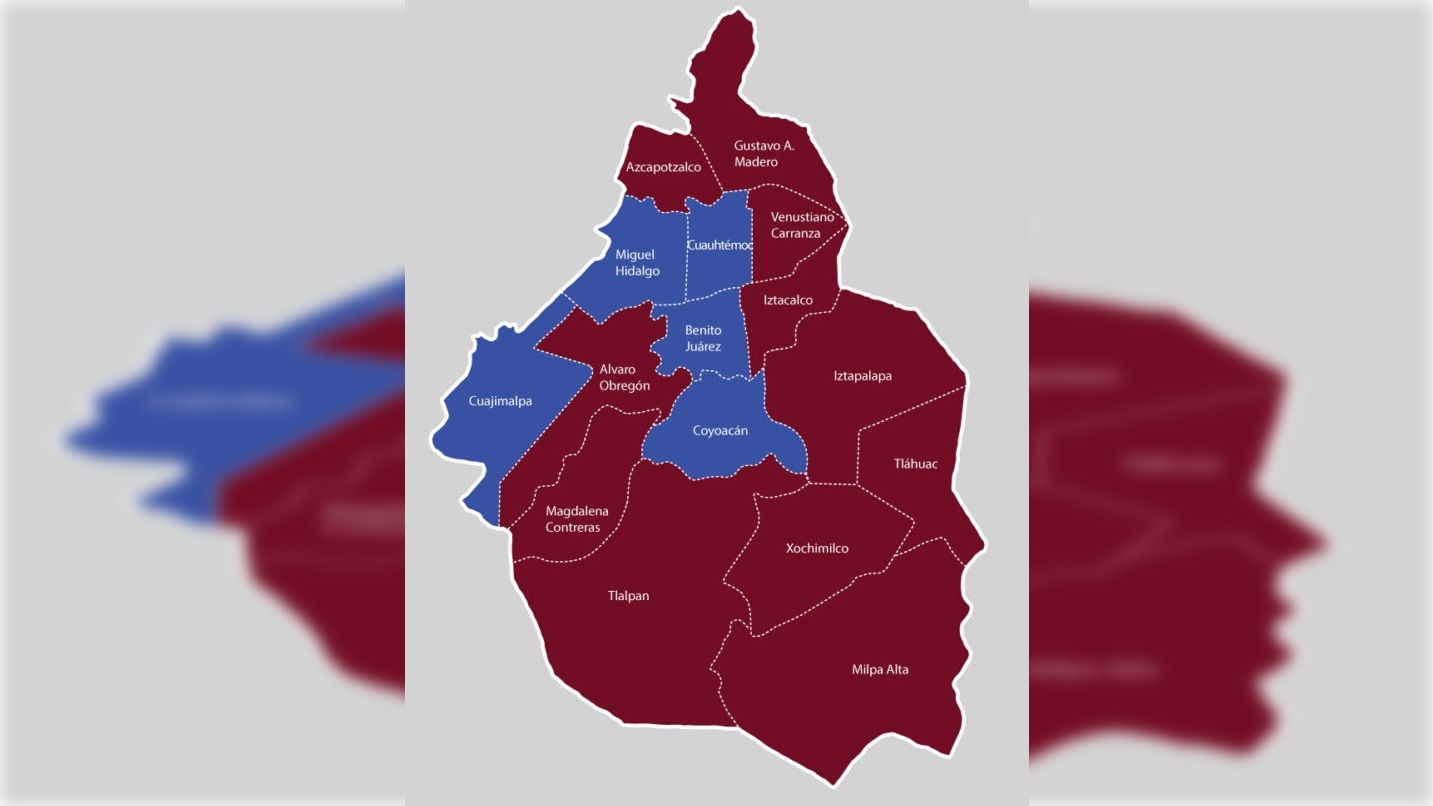 El PAN ganó las Alcaldías doradas de la Ciudad de México, las que más impuestos le generan a las arcas capitalinas, las que también más aportan al PIB de la Ciudad de México, e incluso de todo el país, proporcionalmente hablando. Y también las que son más competitivas, con mayor infraestructura y mejores servicios. IMAGEN: IECM