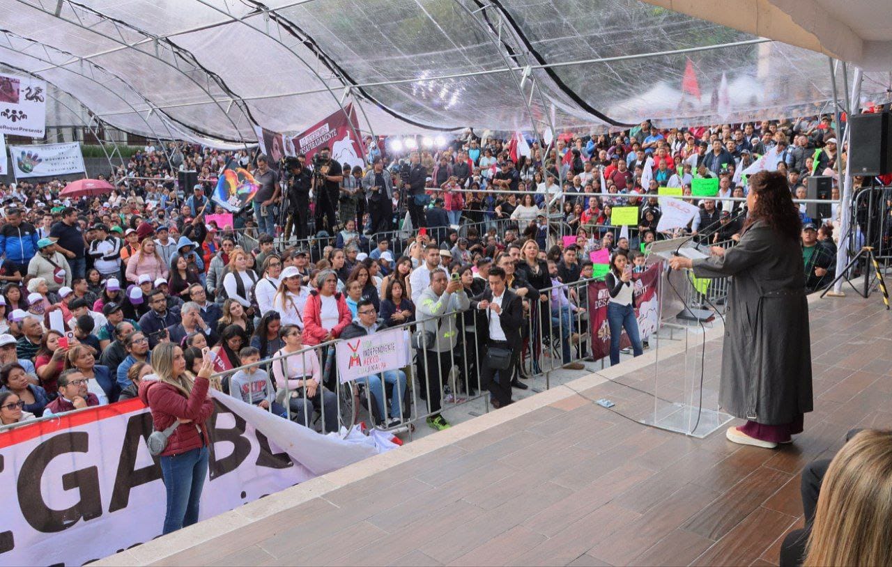 Este viernes, durante el segundo día de su gira de agradecimiento por la Ciudad de México, la jefa de Gobierno electa, Clara Brugada Molina, visitó las alcaldías Cuajimalpa y La Magdalena Contreras. FOTO: Especial