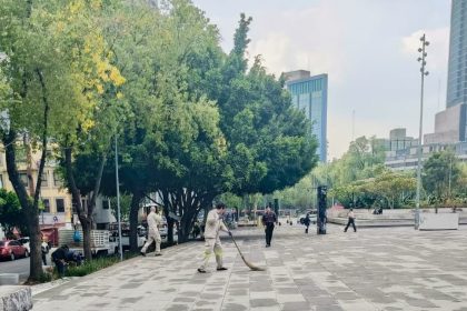 El Gobierno de la Alcaldía Cuauhtémoc, encabezado por la alcaldesa Alessandra Rojo de la Vega, reafirma su compromiso con la recuperación del espacio público y la defensa del patrimonio cultural con acciones en el Monumento a la Madre. FOTOS: Especial