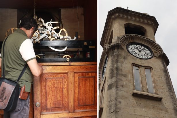 El histórico Reloj Chino, ubicado en la intersección de Bucareli y Artículo 123, volvió a marcar la hora tras recibir mantenimiento especializado por parte de la Alcaldía Cuauhtémoc, en coordinación con un maestro relojero certificado en relojes monumentales.