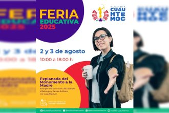 Este 2 y 3 de agosto, la explanada del Monumento a la Madre será sede de la Feria Educativa Cuauhtémoc 2025, organizada por la administración que encabeza la alcaldesa Alessandra Rojo de la Vega, a través de la Dirección General de Cultura y Educación. FOTO: Especial