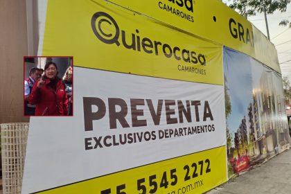 Después de todo el discurso contra las construcciones irregulares, años de jactarse que han combatido al “cártel inmobiliario” de Benito Juárez, no se entiende por qué las autoridades del Gobierno de la Ciudad de México y de la Alcaldía Azcapotzalco se queden cruzadas de brazos cuando a todas luces la desarrolladora “Quiero Casa” engaña a la gente. FOTOS: Vecinos Azcapotzalco