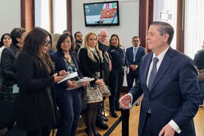 El edil, Giovani Gutiérrez dijo que la Alcaldía Coyoacán esta lista para la Copa del Mundo 2026, que para esa demarcación representa un reto mayor, pues de los 5 millones de personas que visitarán la Ciudad de México en ese contexto futbolístico, 2 millones irán a alguna parte en Coyoacán. FOTO: Especial